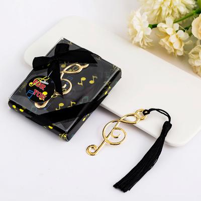 China Hot Sales Wedding Gifts Wedding Gift Creative Music Note Symbol Shape Bookmarks School Promotions Note Return Bookmarks Wedding for sale