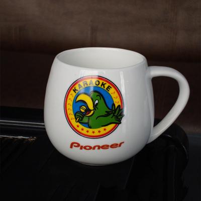 China Sustainable Wholesale Round Shaped Big Belly Ceramic Coffee Mug for sale