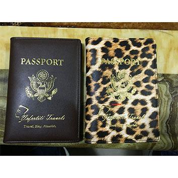 China CHEAP Classic Vintage High Quality PU Leather Passport Holder Promotional Custom Leopard Print Passport Holder for sale