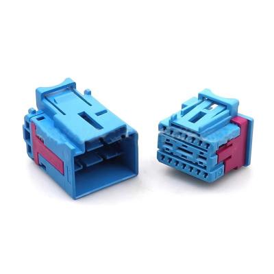 China For all kinds of autos 4F0972575D 4F0972483D 4F0 972 575 D 4F0 972 483 D  Blue 17 Pin Auto Waterproof Connector Male Electrical Wiring Connector for sale