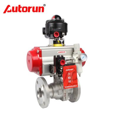 China CF8 AUTORUN CF8 Pneumatic Ball Valve for sale