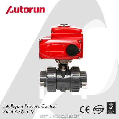 China General Wenzhou Supplier PPH PVC Motorized Actuator Ball Valve for sale