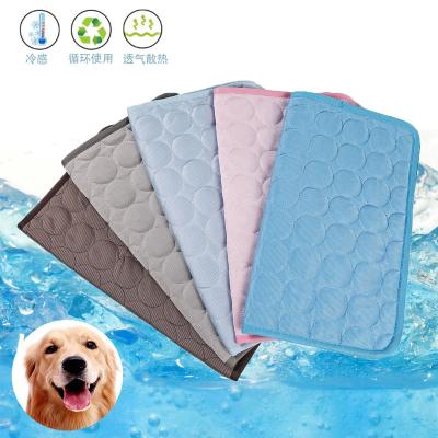 China Cooling Pad Feeling Cold Mat Dog Bed Supplies Summer Pet Kennel Breathable Non-Slip Mesh Mat Viable Non-Slip Cooling Pad for sale