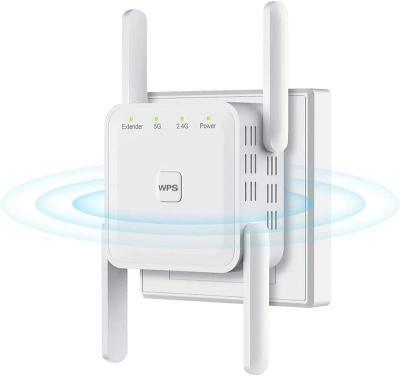 China WiFi Signal Extender WiFi Extender Booster 2.4&5GHz Dual Band WPSWiFi Signal Strong Penetrability, 360Coverage, Supports Ethernet Port for sale