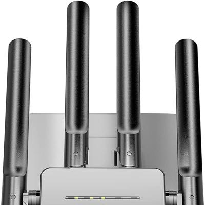 China Indoor Outdoor Signal Amplifier Long Range Wireless Internet Repeater and Signal Amplifier with Ethernet Port 1-Tap Setup 5 Modes 30 Devices for sale