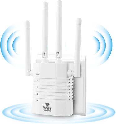 China Indoor and Signal Amplifier Wifi Extender Wireless Repeater Range 1200Mbps Network Amplifier Signal Booster Repeater Wifi Access Point for sale