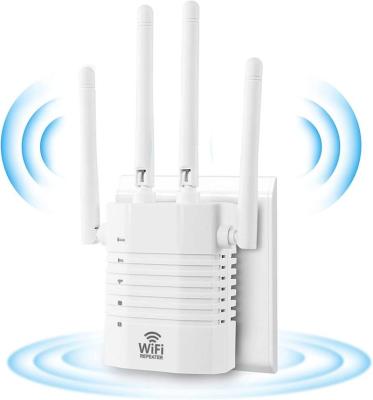 China Indoor and Signal Amplifier 1-Tap Setup and 3 Work Modes Wireless Internet Repeater with Ethernet Port All-New 2022 WiFi Range Extender for sale