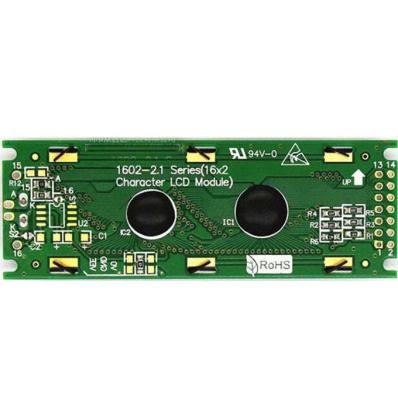 China 16x2 5V 3.3V Character LCD Display With Blue Yellowish Green Color 85x30 mm for sale