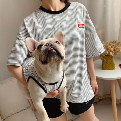 China Viable Fashion Wholesale T-shirt Matching Dog And Owner Outfit for sale