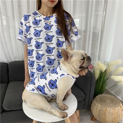 China Viable Fashion Wholesale T-shirt Matching Dog And Owner Outfit for sale