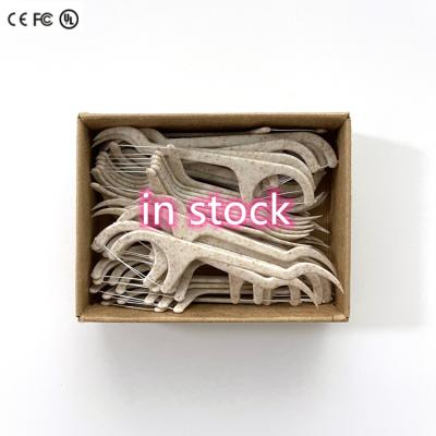 China Clean Teeth New Arrival Biodegradable Factory Based Dental Floss Picks Indually Wrapped Dental Floss Picks for sale