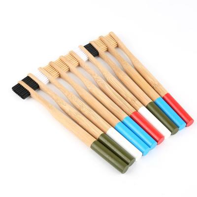 China Factory Price Disposable Daily Use Bamboo Toothbrushes Charcoal Stiffens Organic Bamboo Toothbrush for sale