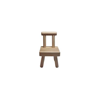 China Small Cute Solid Wood Chair Smooth Viable Form Universal Adjustable Decoration Mobile Phone Holder Stand for sale