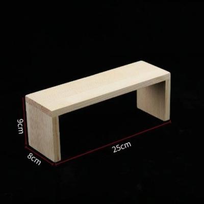 China Storage Box Jewelry Display Stand Doll Hand Stock Acrylic Wooden Stepped Desktop Viable Display Case for sale