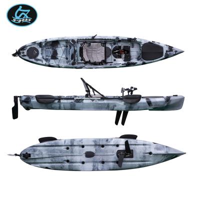 China Fishing fun leisure U-boat 12ft pedal drive small kajak fishing boat - K14 for sale