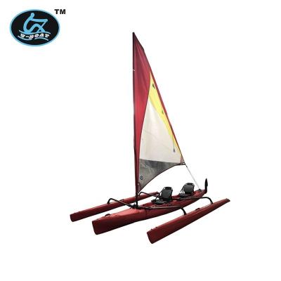 China Traveling Simple Outdoor Leisure Sit On Pedal Top Sail Boat for sale