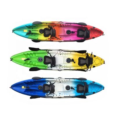 China LLDPE Luxury U-Boat 2+1 Sit On Top Ocean Family Fishing Kayak For Sale for sale