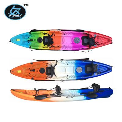 China LLDPE Double Person + 2 Children Seat 4.2M China Fishing Kayak Non Transparent for sale