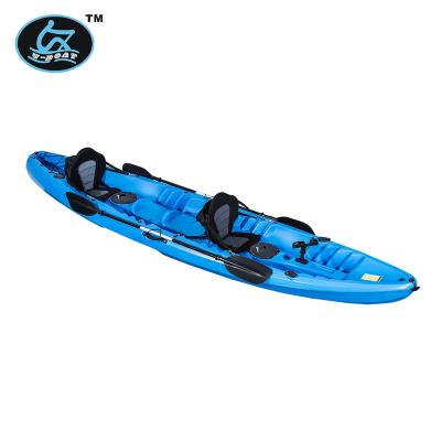 China LLDPE Double Person + 2 Children Seat 4.2M Fishing Kayak Sit On Canoe Ocean Fishing for sale