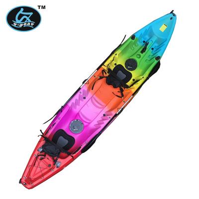 China LLDPE U-Boat 2019 New Design Sit On The Top Kayak Wholesale Four Person Kayak / Four Seat Fishing Boat for sale