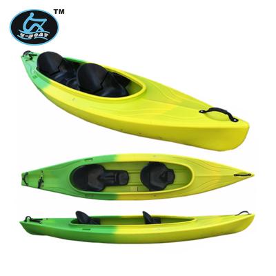 China Water Entertainment Tandem Touring Kayak Double Sit Inside Build In Seat For Family Boating, Camping, Fishing for sale