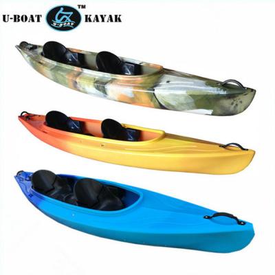 China LLDPE Double Kayaks For Sale, Plastic Touring Kayak For Two Person And Sit In Kayak UB-09 for sale