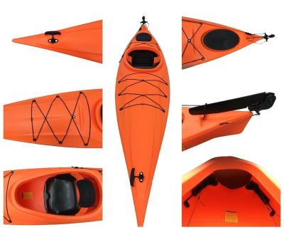 China Cheap LLDPE Single Person Fishing Kayak Sit In Kayak Plastic LLDPE Kayak for sale