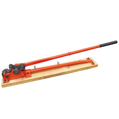 China Custom Popular Manual Rebar Machinery Repair Shops Factory Factory Wooden Rod Cutter Bender Tool With Board Directly for sale