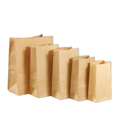 China Different Materials Sizes Recycled Food Packaging Bag Kraft Paper Bread Packaging Bags Stand Up Pouch With Custom Logo for sale