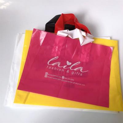 China Logo Packing Shopping Bag Custom marked recyclable Logo Garment Packaging Plastic Bags China for sale