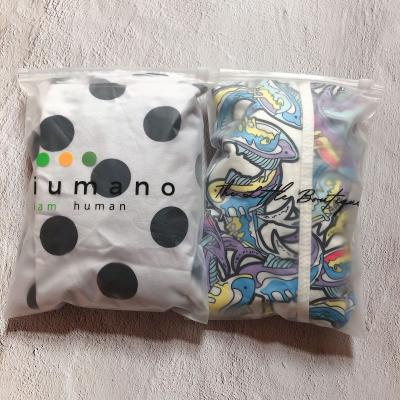 China Recyclable Customize Logo Frosted Zip Bags For Packing Clothes For Promotion for sale