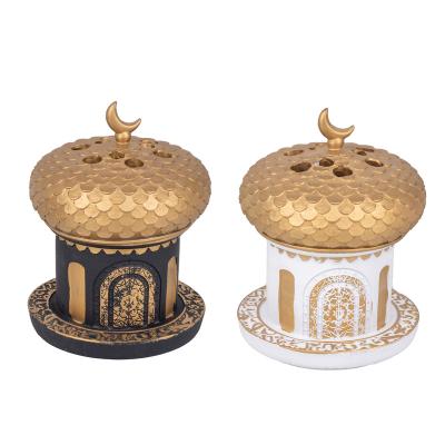 China Arabian  incense 2023 New Ramadan Incense Burner Arab House Style Incense Burner Exquisite Crafts Resin Decoration Home Incense Burner for sale