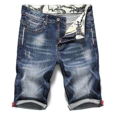 China Fashion Casual Men's Breathable Shorts Stretch Slim Fit Elastic Shorts Jean Male Skinny Denim Shorts for sale