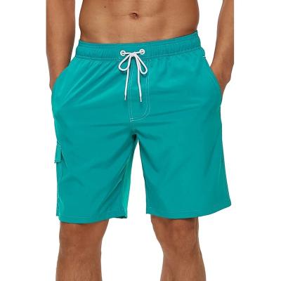 China Plus Size 2023 Summer Beach Shorts Mesh Lined  Men's Swimming Trunks Bathing Suit Sports Swim Shorts for sale