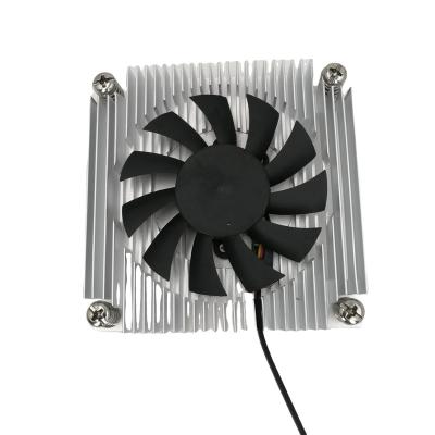 China Low Profile Computer Case CPU Cooler For Intel 3Pin Computer CPU Cooler Aluminum 1U Heatsink Fan for sale