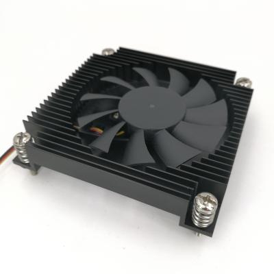 China Low Profile Computer Case CPU Cooler For Intel 3Pin Computer CPU Cooler Aluminum 1U Heatsink Fan for sale