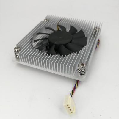 China Computer Case 1U CPU Cooler For Intel LGA1155 3Pin Cooler CPU Heatsink Copper And Aluminum Fan 20MM 1U Size for sale