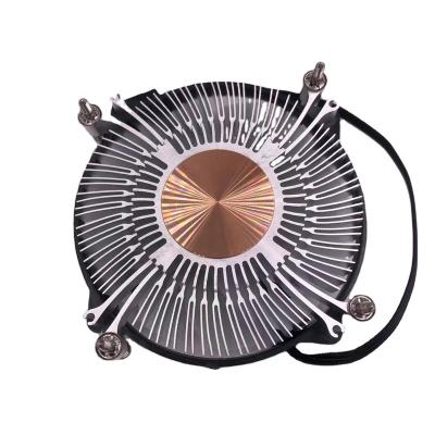 China Computer case 1u cpu cooler for INTEL 1200 1151 1155 1156 1150 computer fan 4pin cpu aluminum copper heatsinks for sale