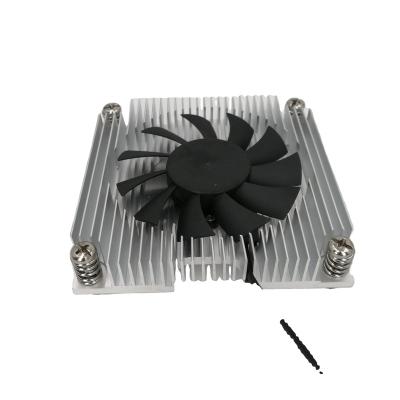 China Aluminum Cooler 1U 1155 Computer Case OEM CPU Cooler 4Pin Computer Fan 1156 1150 1151 1200 CPU Fans for sale