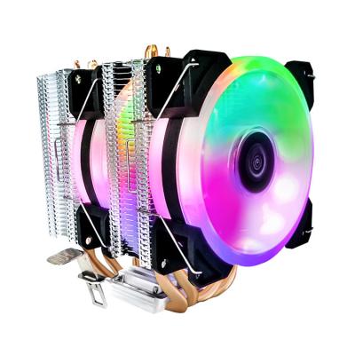 China 2021 Promotional Good Quality Custom Aluminum CPU Fan RGB Fan Computer Case LGA1700 1200 Computer Fan Without CPU Noise for sale