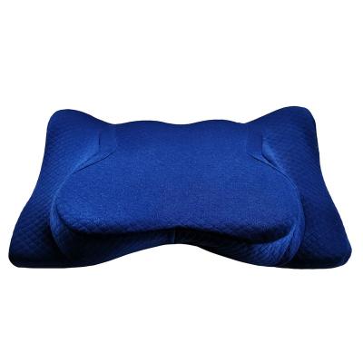 China Vintage Luxury Custom Butterfly Shaped In Ergonomic Rolled Contour PU Pillow for sale