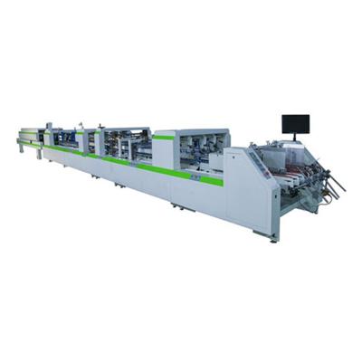 China Automatic Food Cardboard Carton Box Folder Gluer Folding Gluing Machine for sale