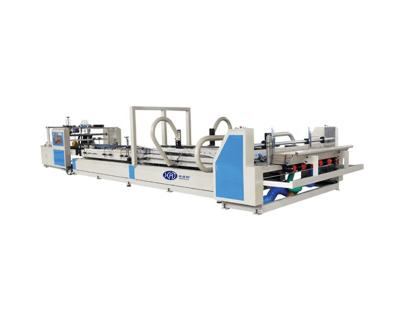 China Automatic Food Stitching And Folding Gluing Machine With Corrugated Cardboard for sale