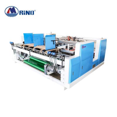 China Food 2 Pieces Carton Box Cardboard Gluing Machine 3000 Pieces / Hour for sale