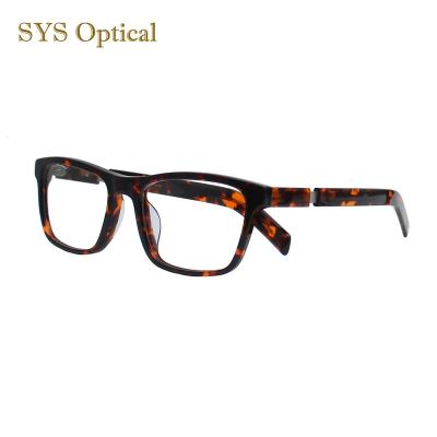 China Of All People Good Quality Acetate Eyewear Frame Square Shape Glass Frame Unisex Optical Frames With Metal Temple for sale