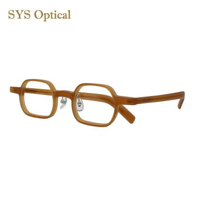 China For All People Fashionable Design Vintage Acetate Optical Frames Glass Frame Small Acetate Eyewear With Nose Pads for sale