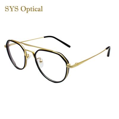 China For all people retro double hot sale vintage metal optical frame metal optical frame bridge cheap eyewear for sale