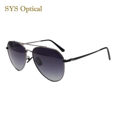 China For Factory Men's Classic Metal Sunglasses Double Bridge Sunglasses Directly Polarized Men's Sunglasses for sale