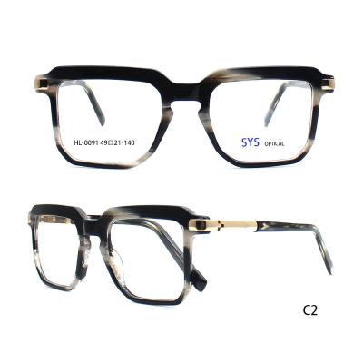 China Italy fashionable acetate design italy big sizd women blue 180 degree spring hinge anti acetate ready to send optical frame for sale