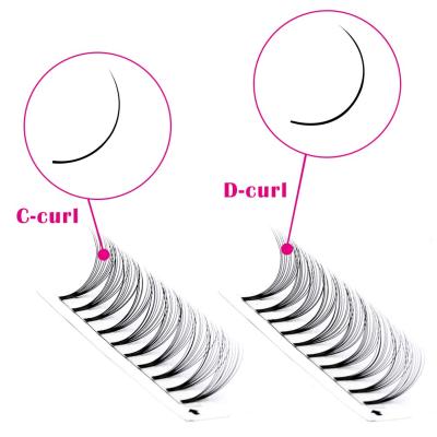 China 3D/4D/5D/6D/8D/9D/10D/12D 0 05 0 07 0 DHL OEM 10mm Lash Extention Private Label 5d Premade Fan Volume Lash Extensions Heat Bonded Eyelash for sale